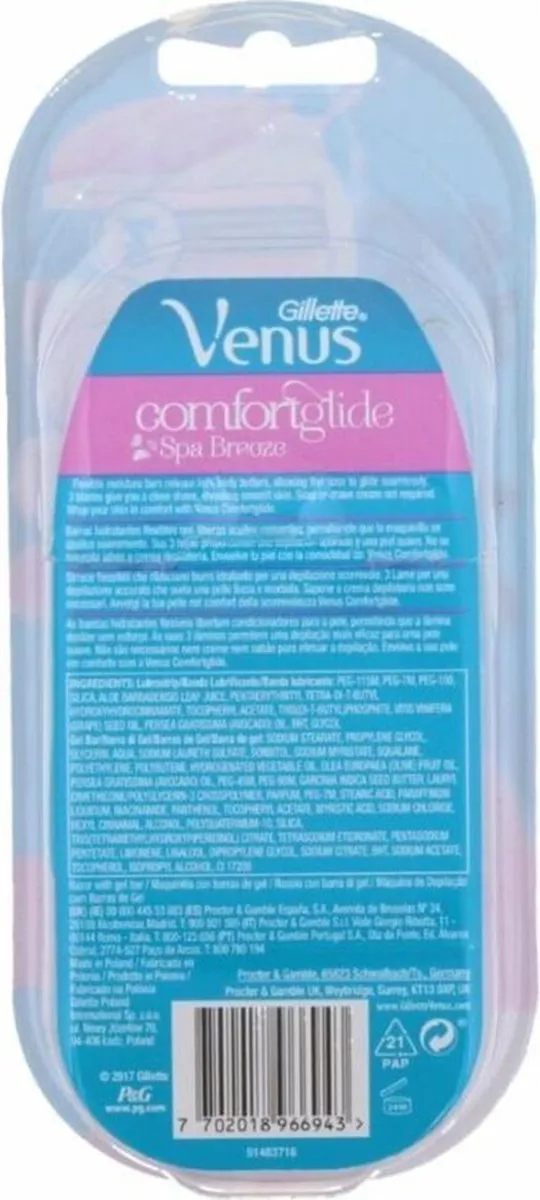 Gillette Venus Spa Breeze Scheermes - 3 Bladen
