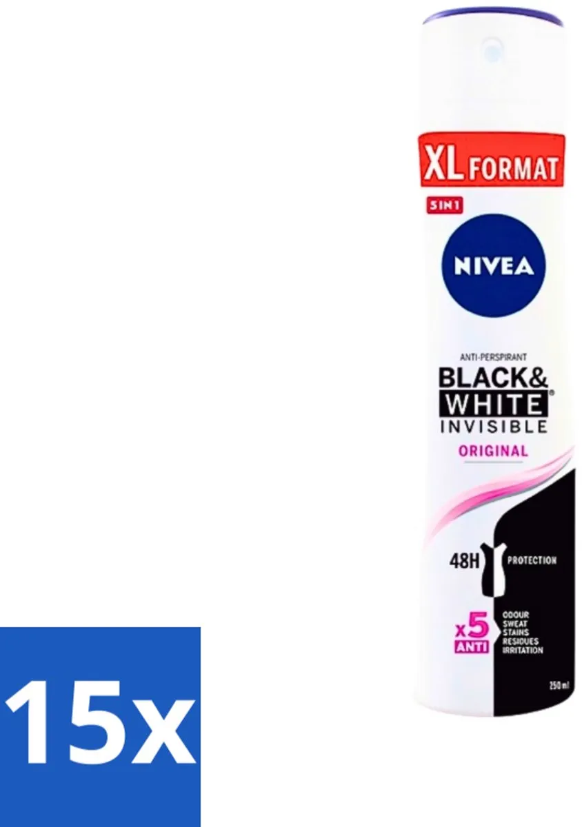 NIVEA Invisible Black & White Deospray 250ml