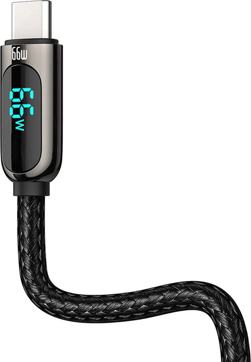 Baseus CASX020001 USB-kabel 1m - USB-A/USB-C - Zwart - afbeelding 6 van 6
