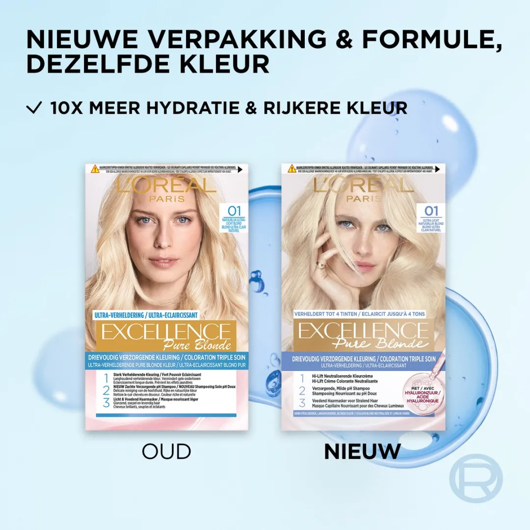 L'Oréal Paris Pure Blond Verheldering 01 Permanent Haarkleuring - 3x1035ml