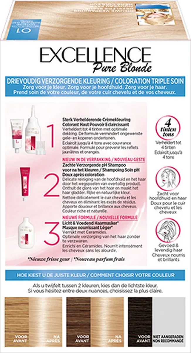 L'Oréal Paris Pure Blond Verheldering 01 Permanent Haarkleuring - 3x1035ml - afbeelding 6 van 6