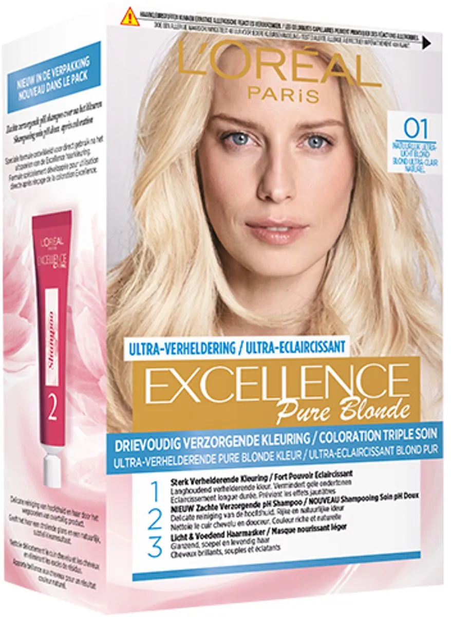 L'Oréal Paris Pure Blond Verheldering 01 Permanent Haarkleuring - 3x1035ml