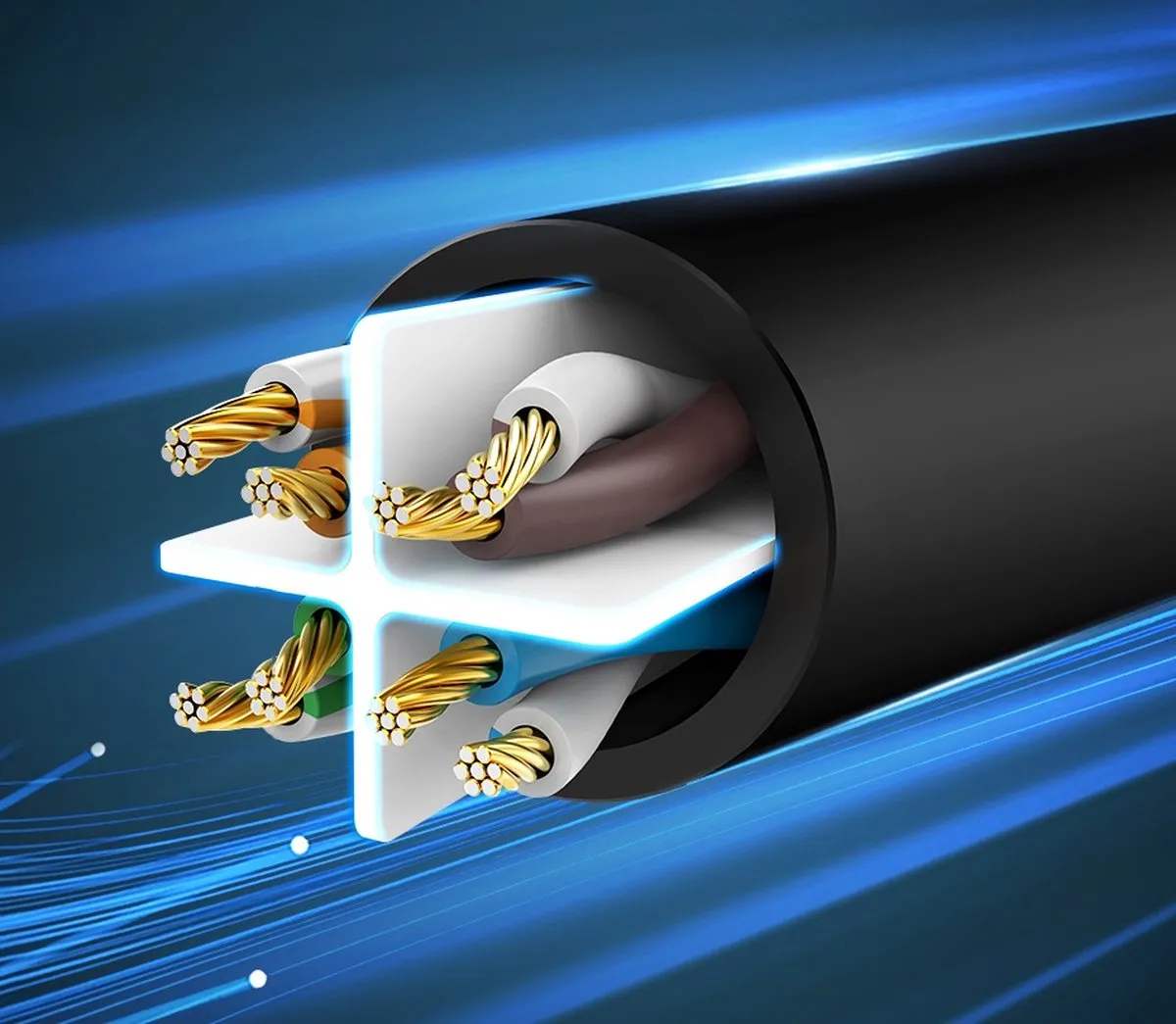 Ugreen Internetkabel CAT6 RJ45 3m - 1000Mbps - Zwart