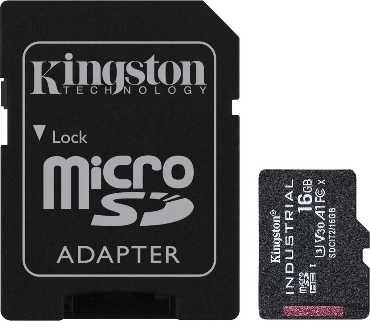 Kingston SDCIT2/16GB MicroSD Kaart 16GB - met adapter - afbeelding 6 van 6