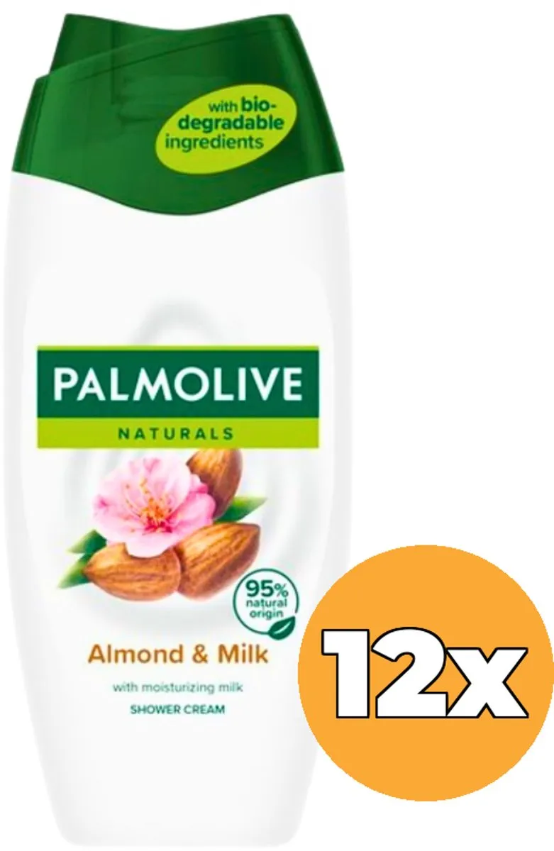 Palmolive Naturals Amandel Bad- & Douchecrème 12x500ml