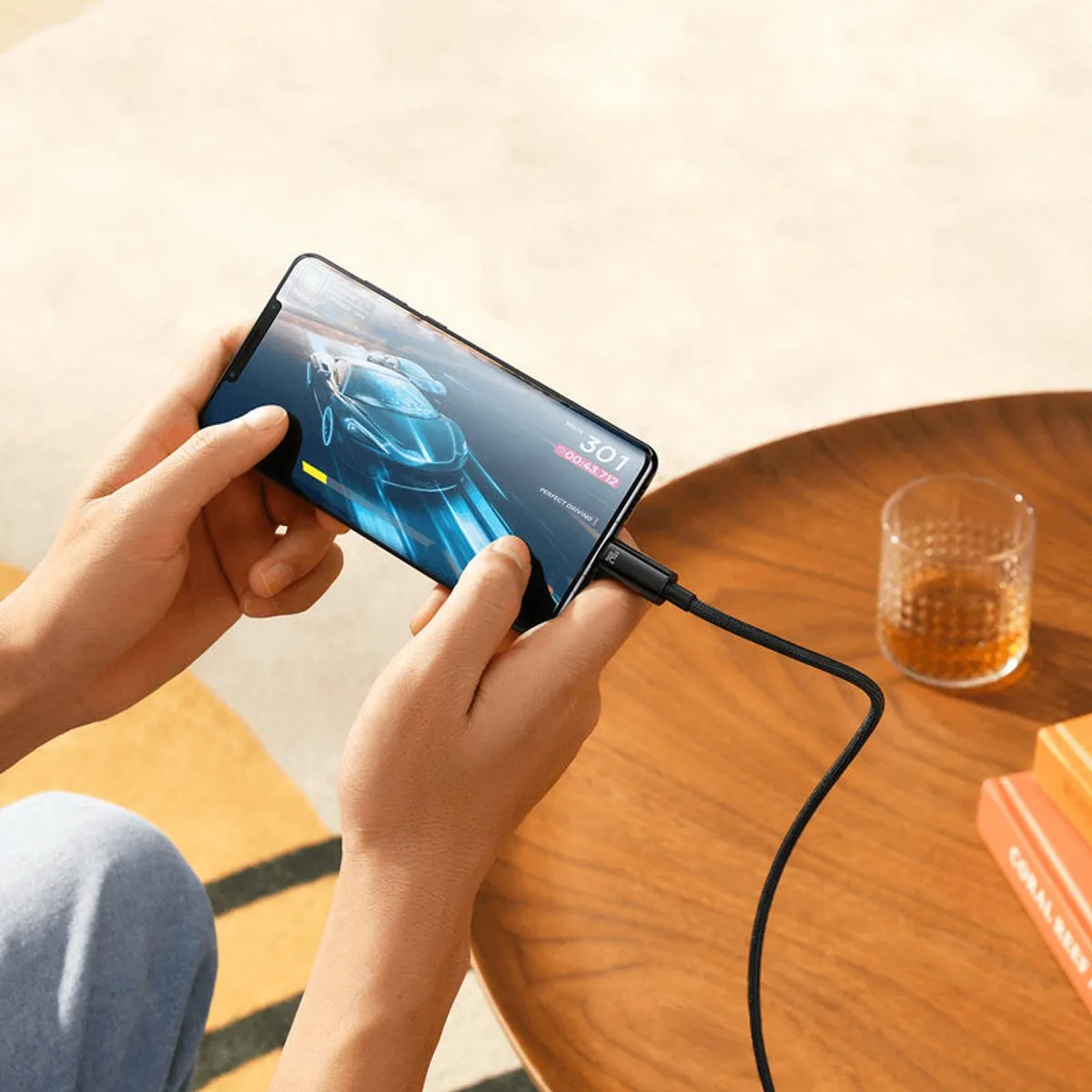 Baseus USB-C Kabel 240W 1m - Zwart