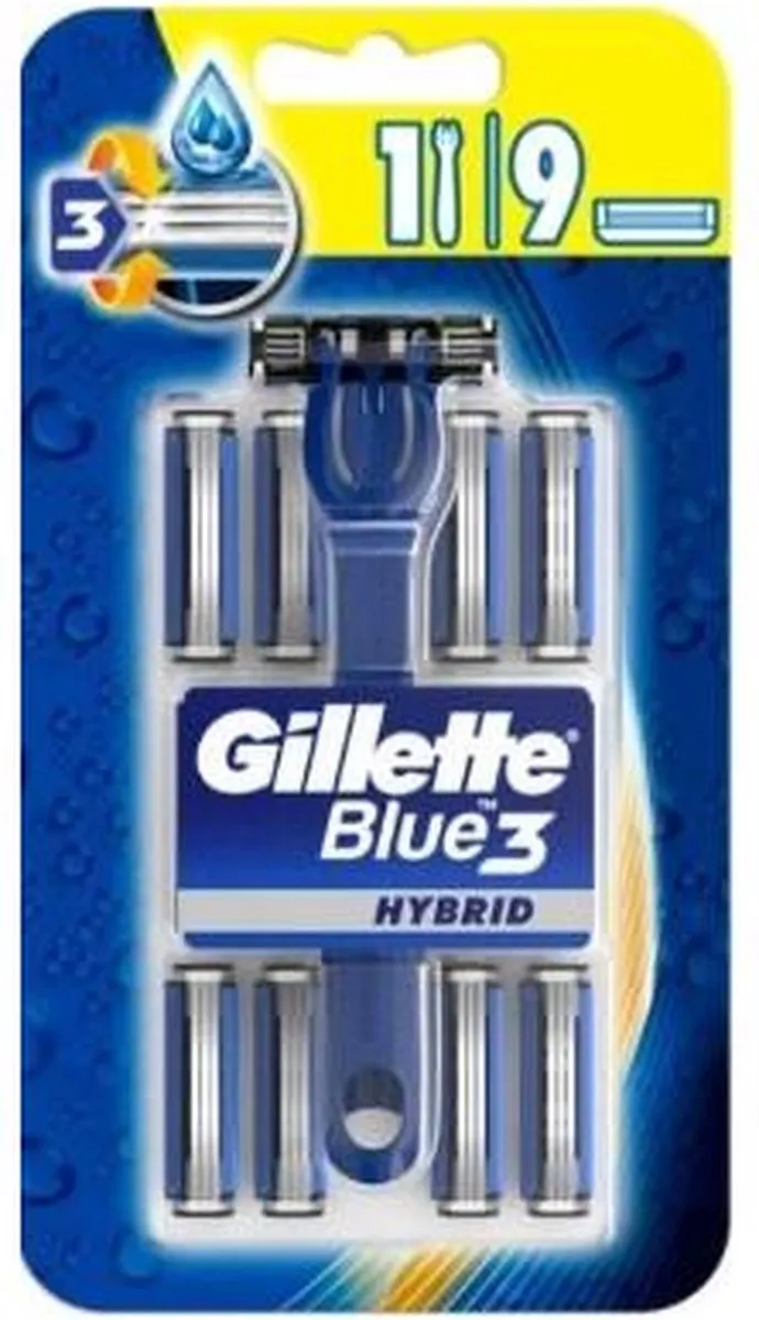 Gillette Blue 2 Plus Scheermesjes - 9 Stuks