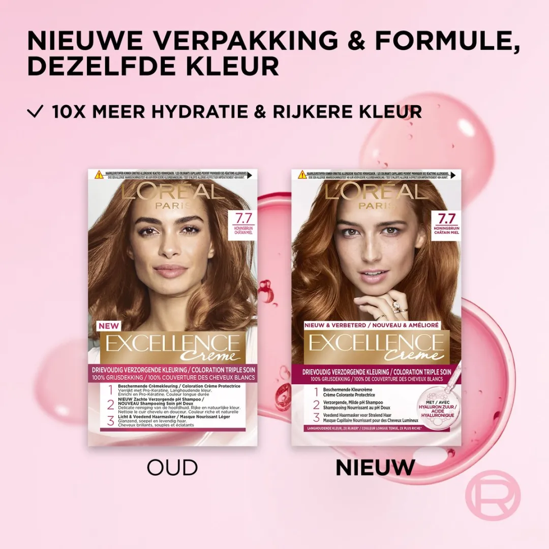 L'Oréal Paris Excellence Crème Honingbruin 7.7 Permanent