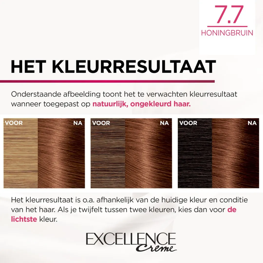 L'Oréal Paris Excellence Crème Honingbruin 7.7 Permanent