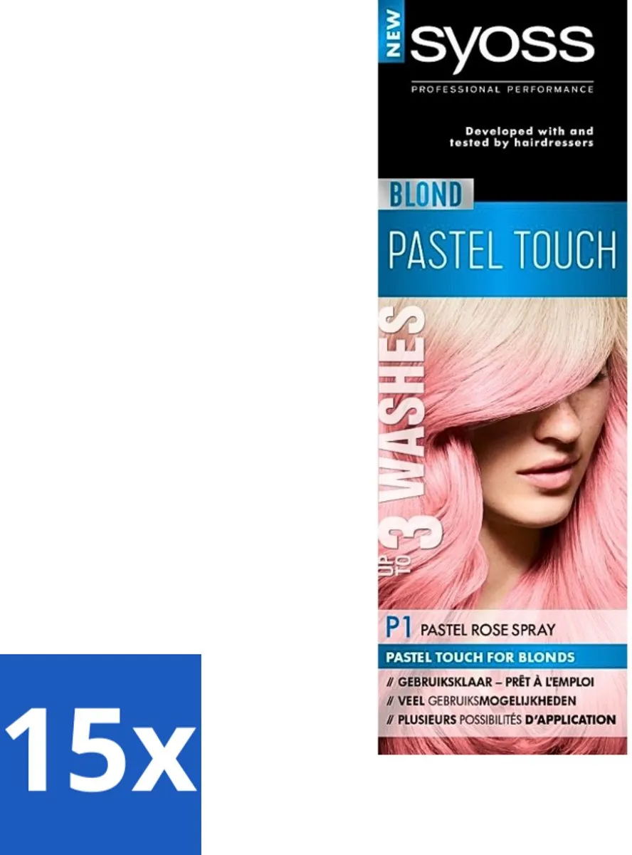 SYOSS Color Blond Pastel Touch P1 Pastel Rose Haarverfspray