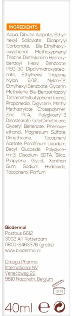 Biodermal Zonnefluïde Gezicht Matterend SPF 50 - 2x40ml