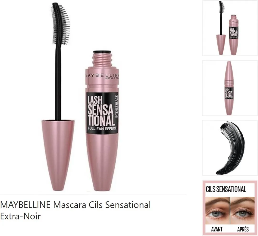 Maybelline New York Lash Sensational Extra-Black Mascara 12ml - Intense Black