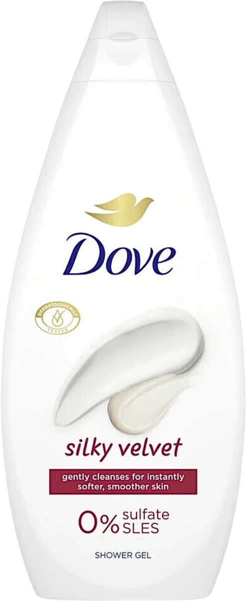 Dove Silky Velvet Douchegel 250ml - Sulfaatvrij