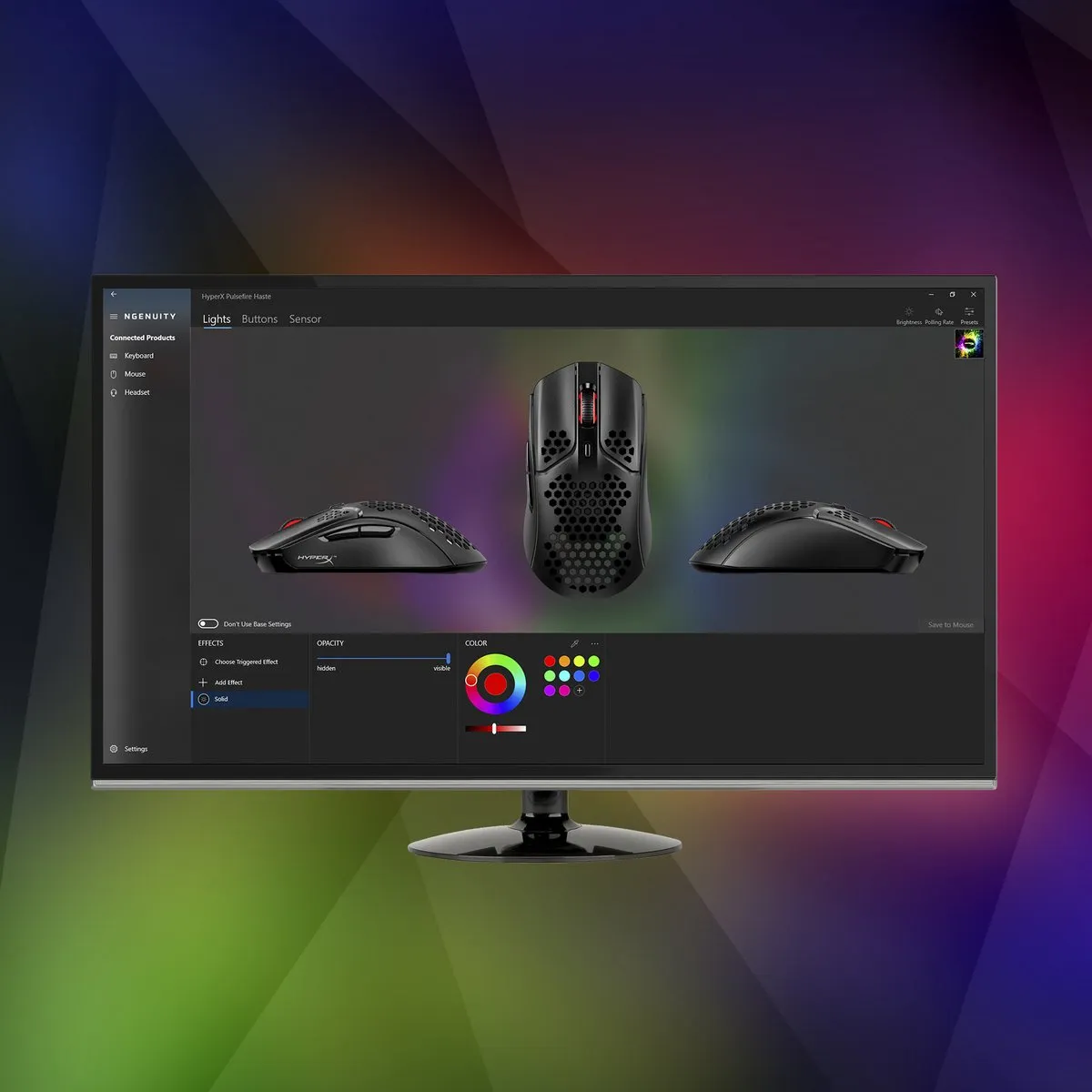 HyperX Pulsfire Haste - Bedrade Gaming Muis - RGB - 16.000 DPI - Zwart