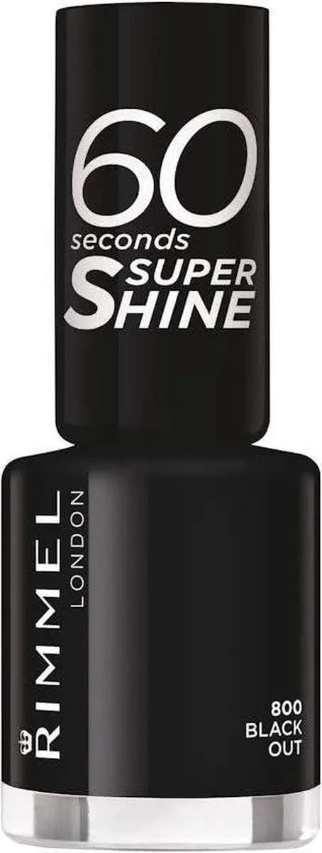 Rimmel London 60 Seconds Supershine Nagellak 800 Black Out