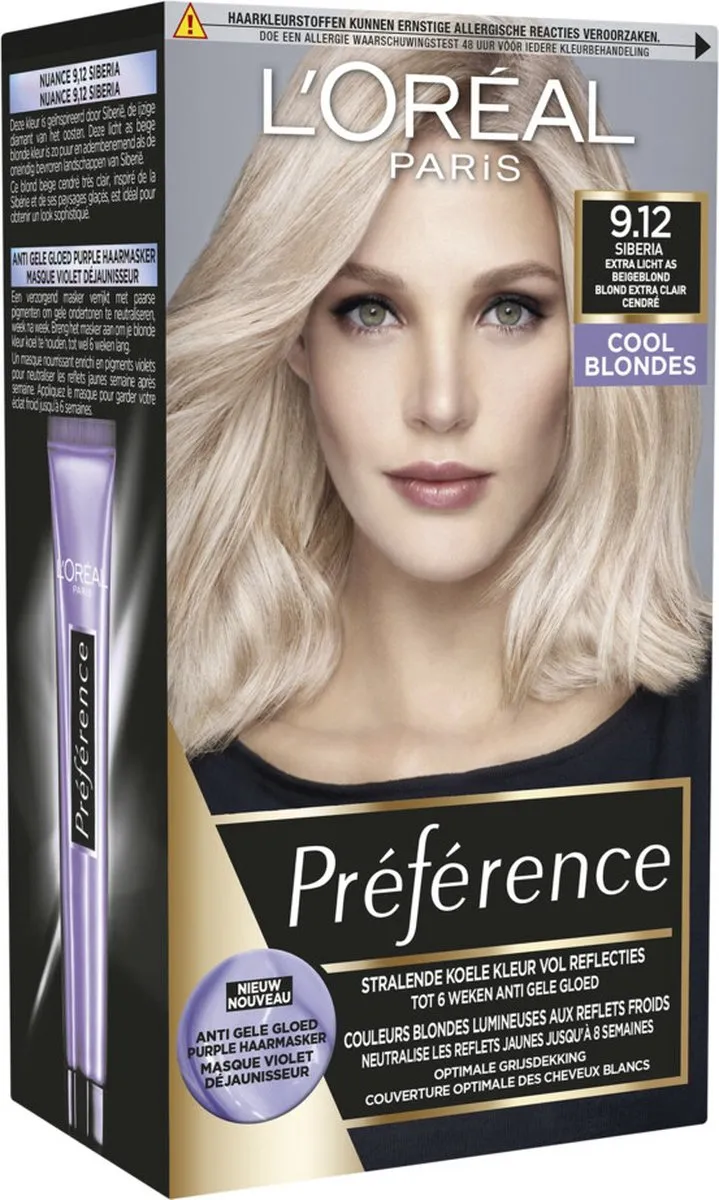 L'Oréal Paris Preference 9.12 Siberia Haarkleuring - 3 Stuks