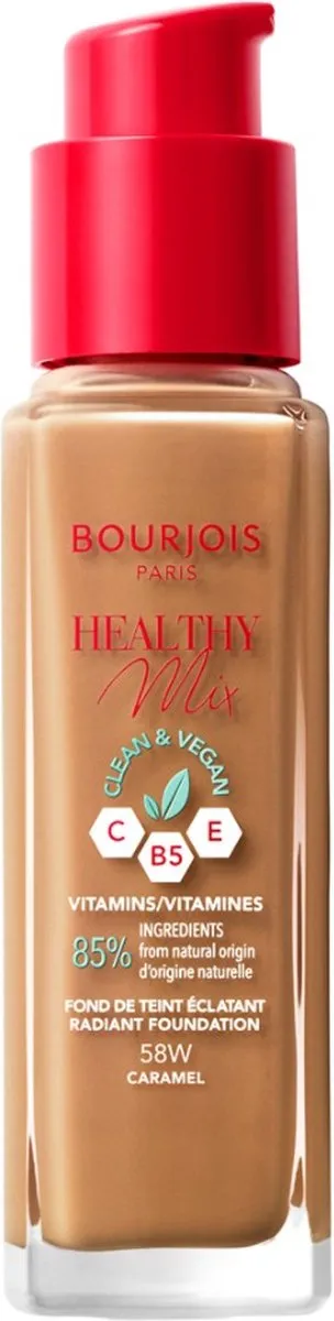 Bourjois Healthy Mix Clean Vegan Foundation 058 Caramel