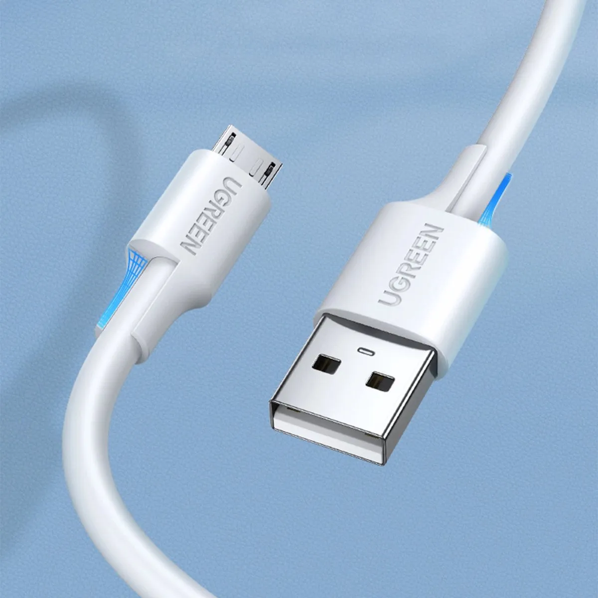 UGREEN US289 USB naar micro-USB-kabel - 1m - Wit