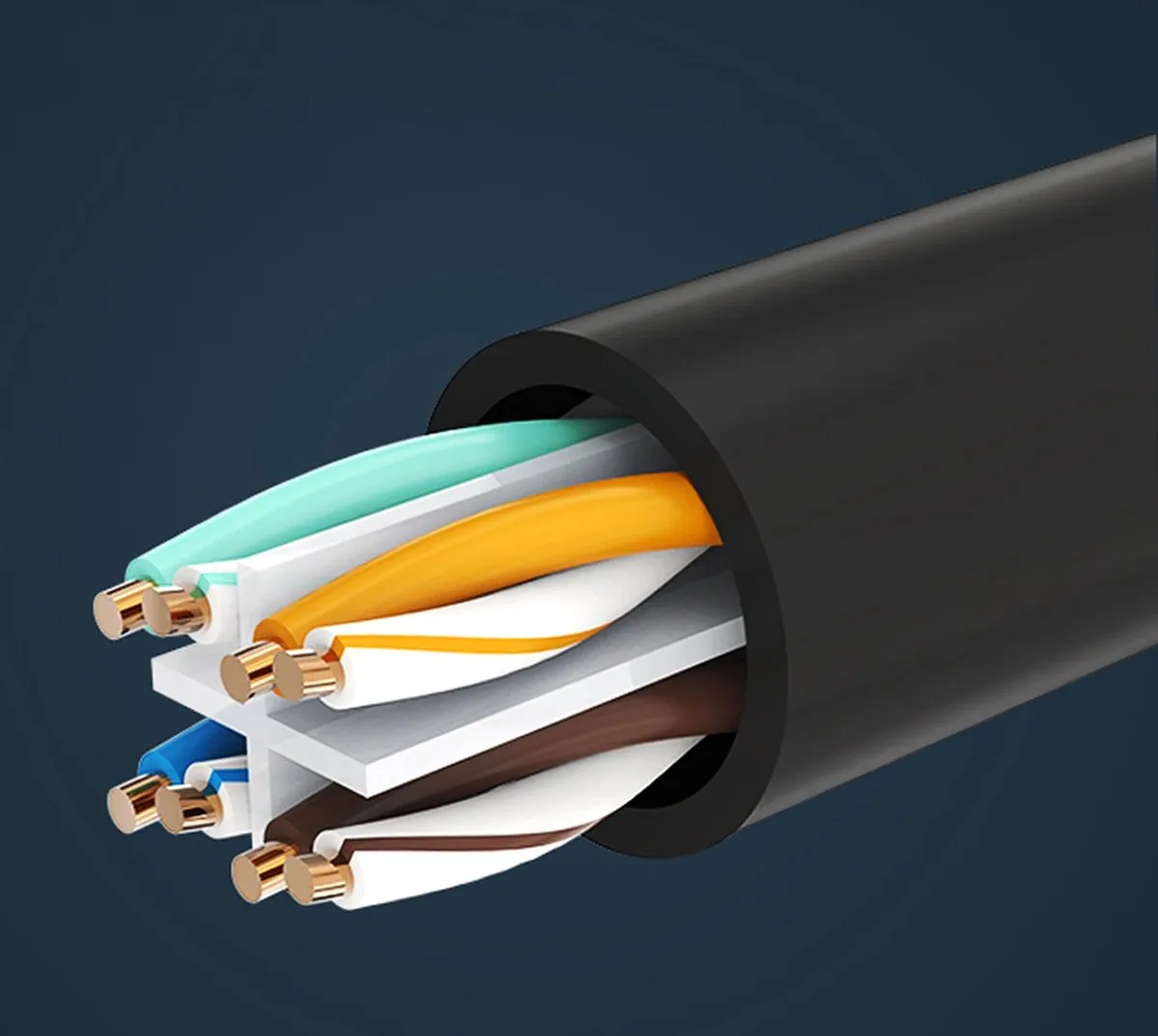 Ugreen Cat.6 Ethernet Patchkabel RJ45 1m - Zwart
