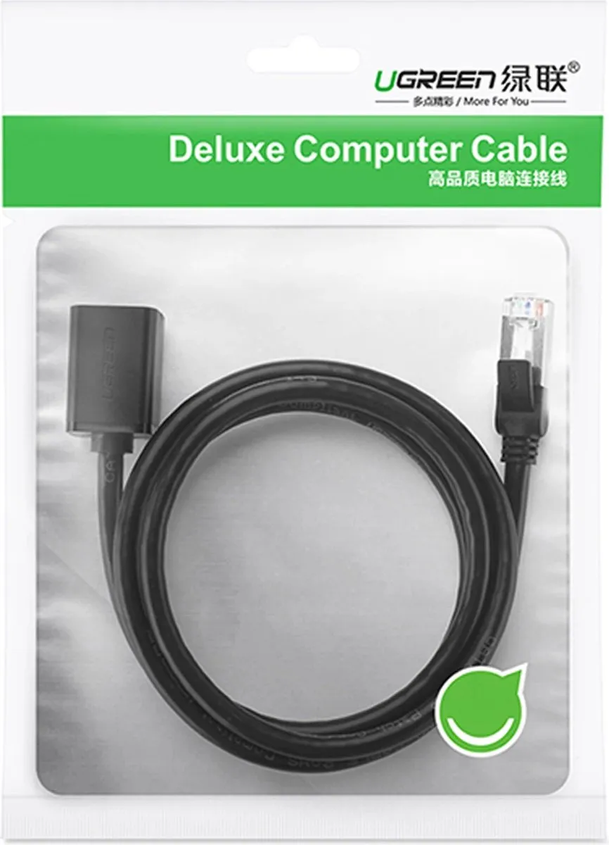 Ugreen Cat.6 Ethernet Patchkabel RJ45 1m - Zwart