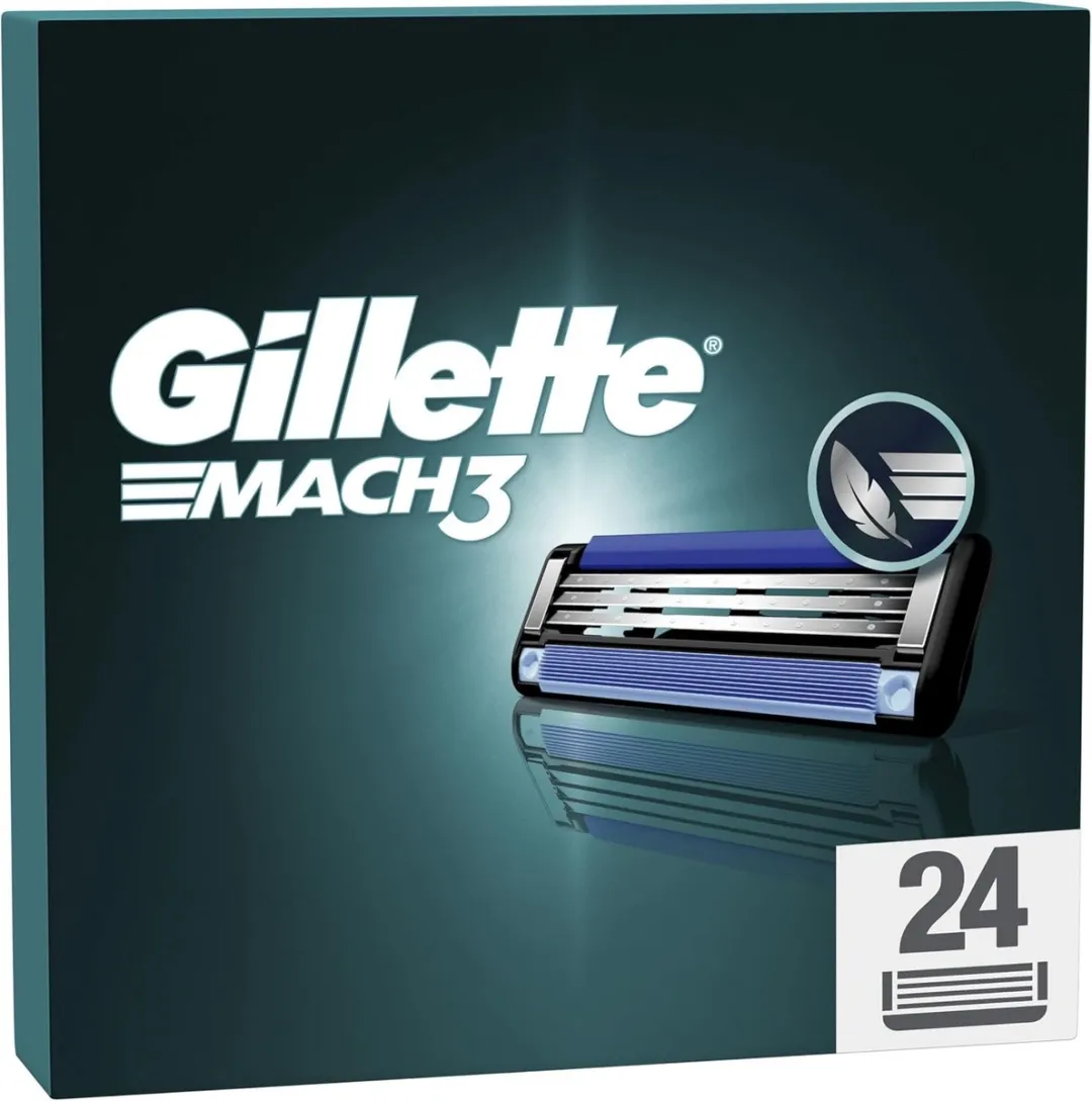 Gillette Mach3 Base Scheermesjes - 24 Stuks