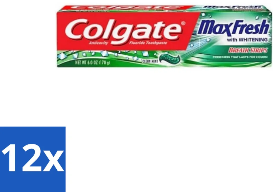 Colgate Maxfresh Cleanmint Tandpasta 100ml - 12 Stuks