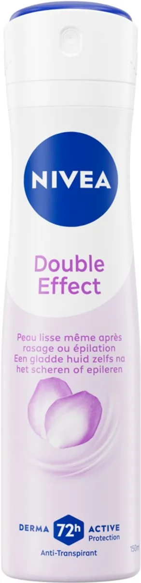 NIVEA Double Effect Anti-transpirant Spray 72u - 6x150ml