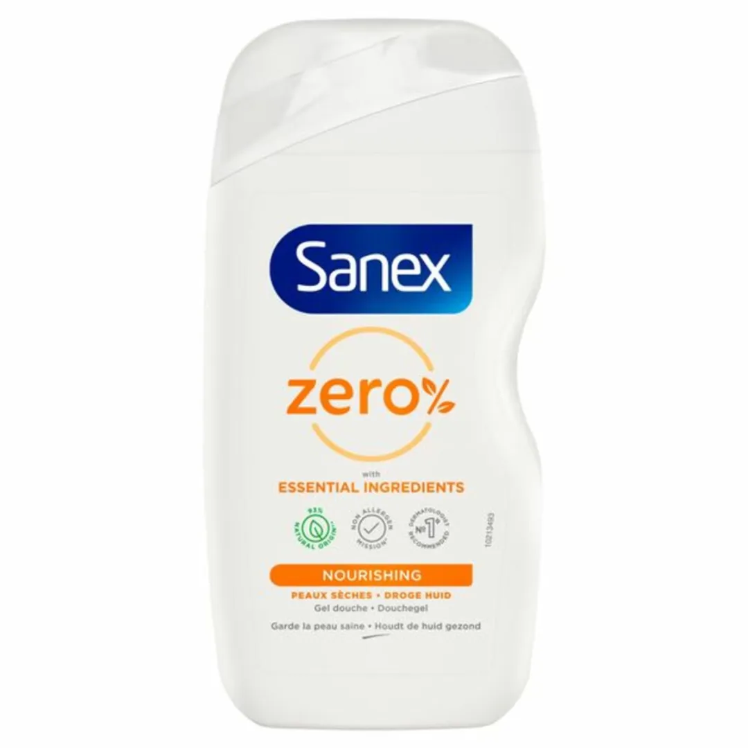 Sanex Zero% Douchegel 400ml - 20 Stuks (5x4) - Droge Huid
