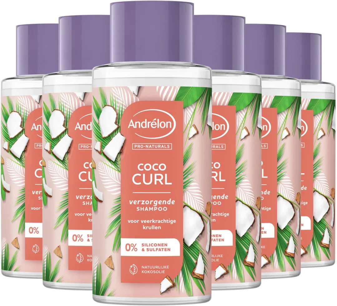 Andrélon Pro-Naturals Coco Curl Shampoo 6x400ml