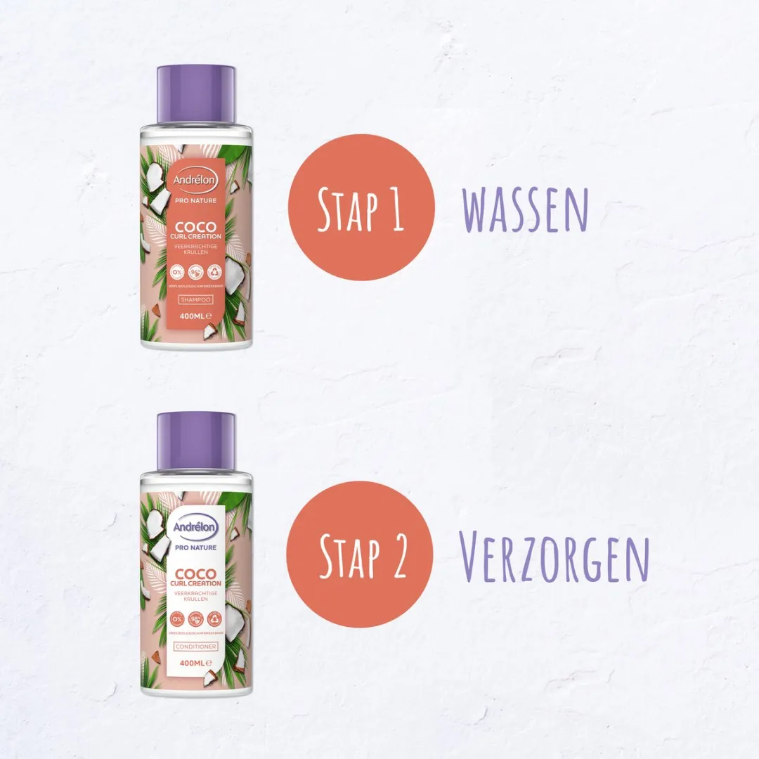 Andrélon Pro-Naturals Coco Curl Shampoo 6x400ml
