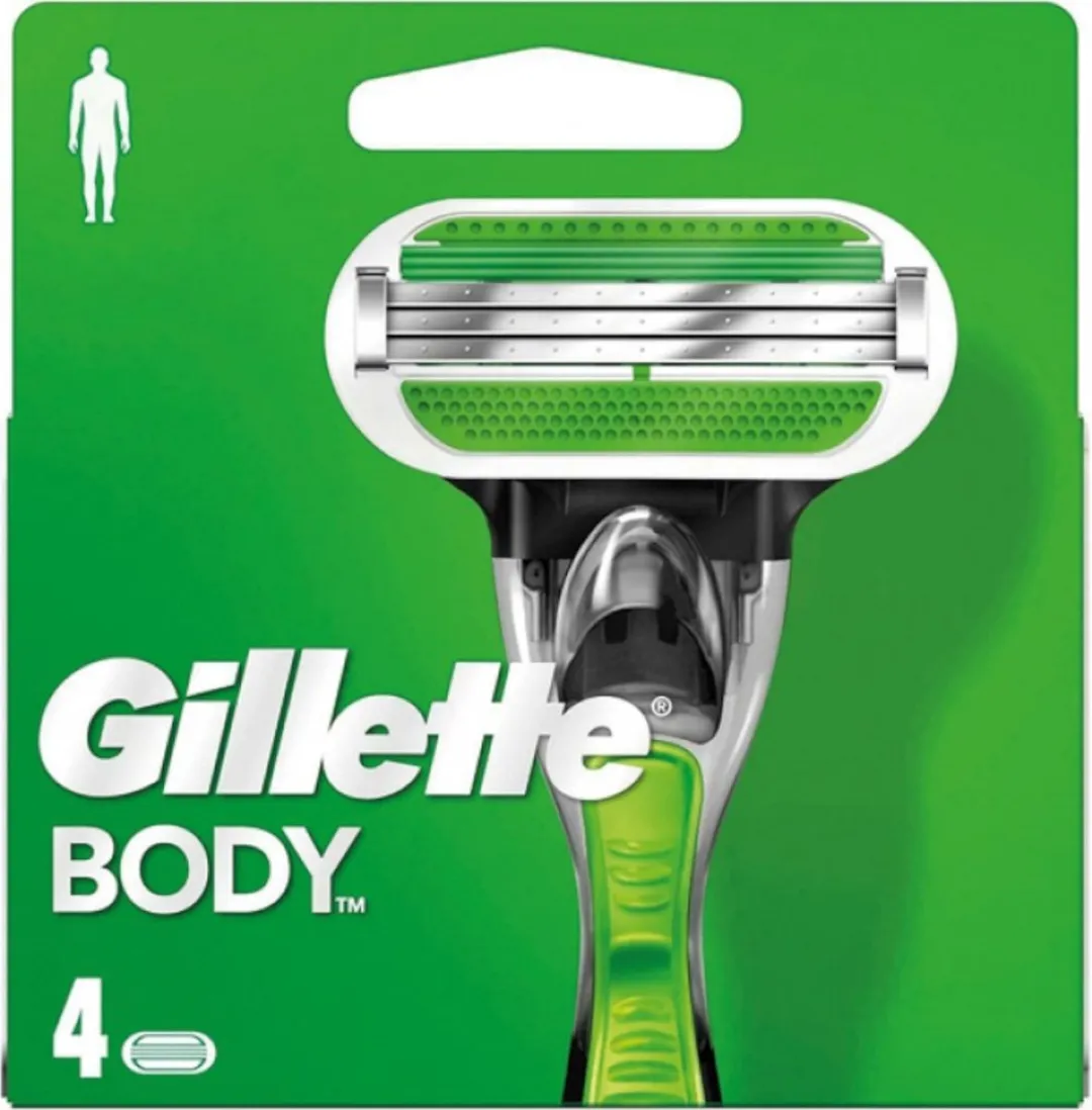 Gillette Body Scheermesjes - 4 Stuks - 3 Bladen