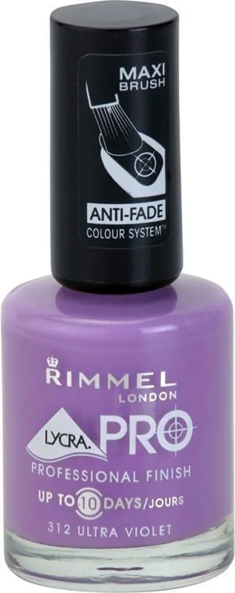 Rimmel London Lycra Colour Memory Nagellak 312 Ultra Violet - 15ml