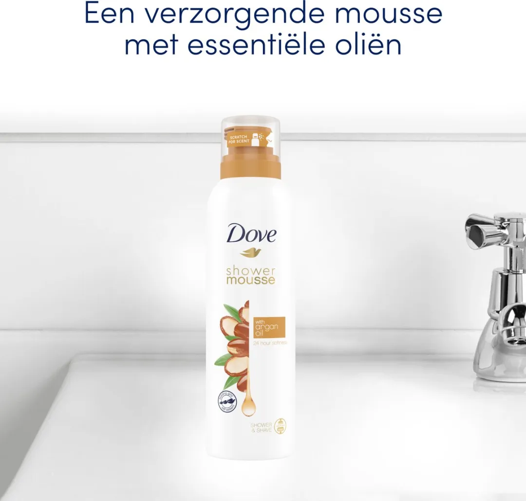 Dove Shower Mousse Argan Oil 6x200ml