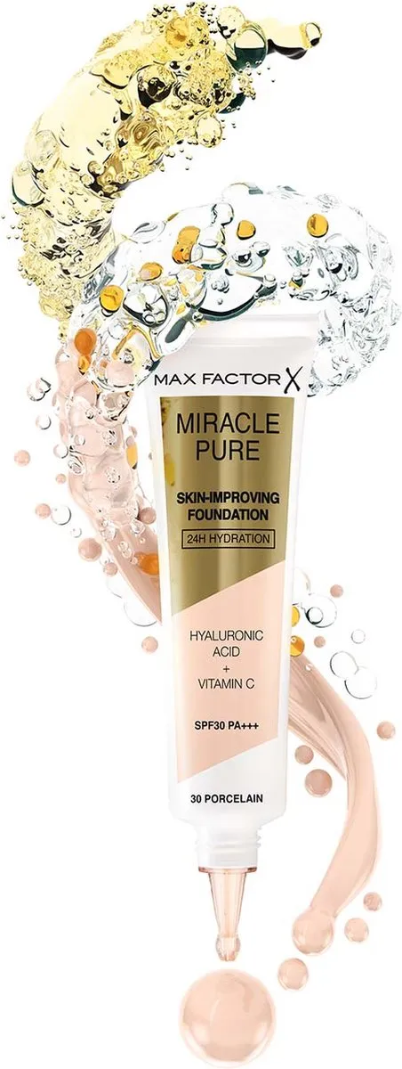Max Factor Miracle Pure Foundation 45 Warm Almond - 30ml