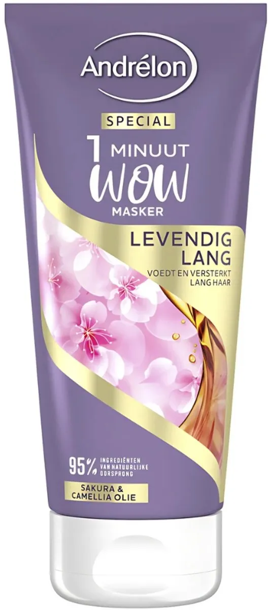 Andrélon 1 Minuut Wow Haarmasker Sakura & Camellia-olie 720ml