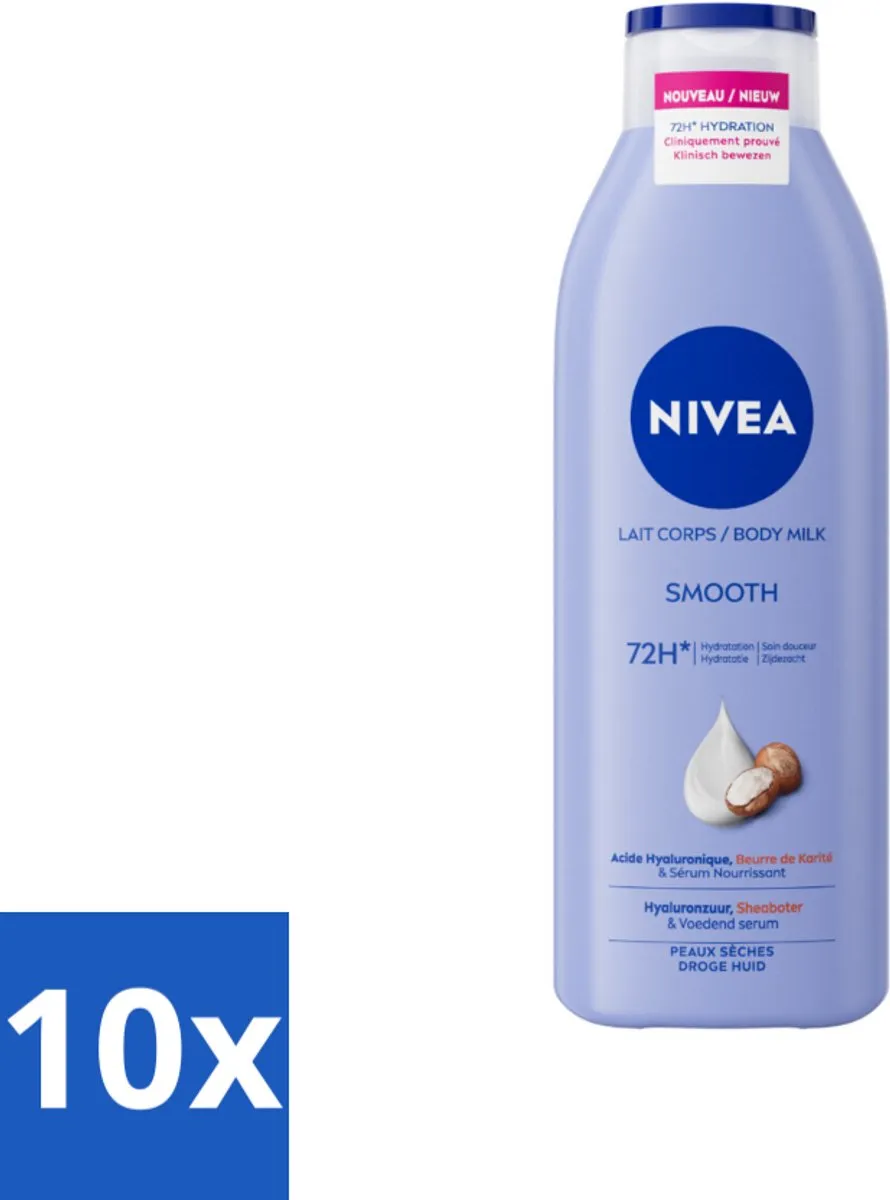 NIVEA Smooth Body Milk Sheaboter 250ml