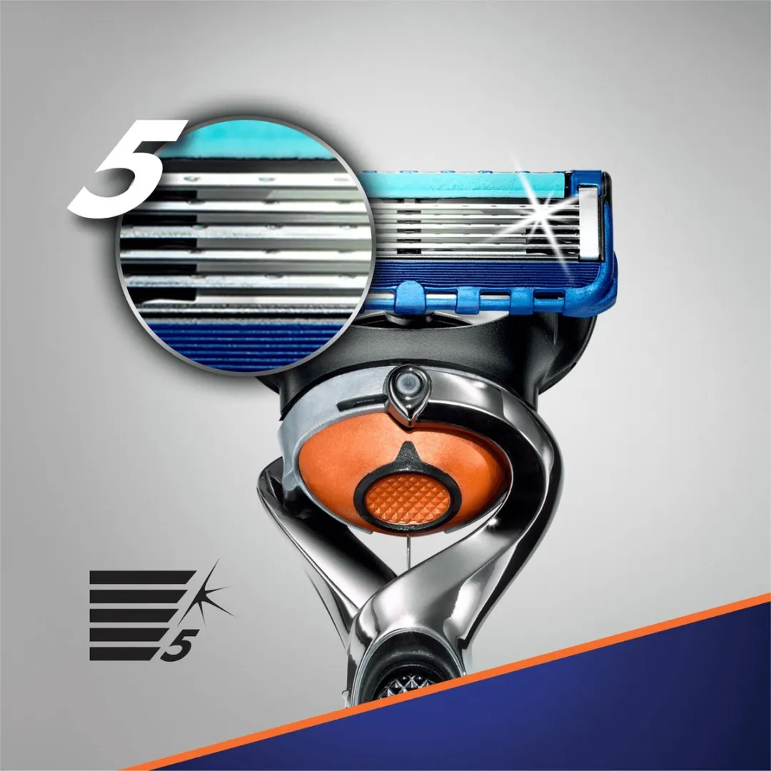 Gillette Fusion 5 ProGlide Flexball Scheersysteem - Zwart/grijs
