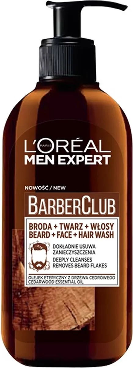 L'Oréal Paris Men Expert Barber Club Gezichts- en baardwas 250ml