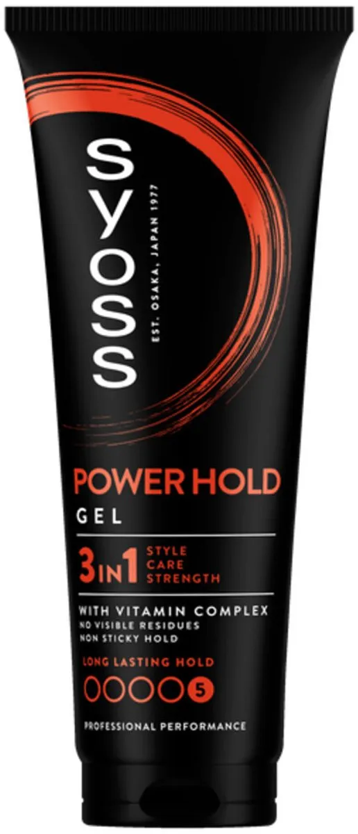 SYOSS Power Hold Haargel Extra Sterke Fixatie 750ml - 3 Stuks