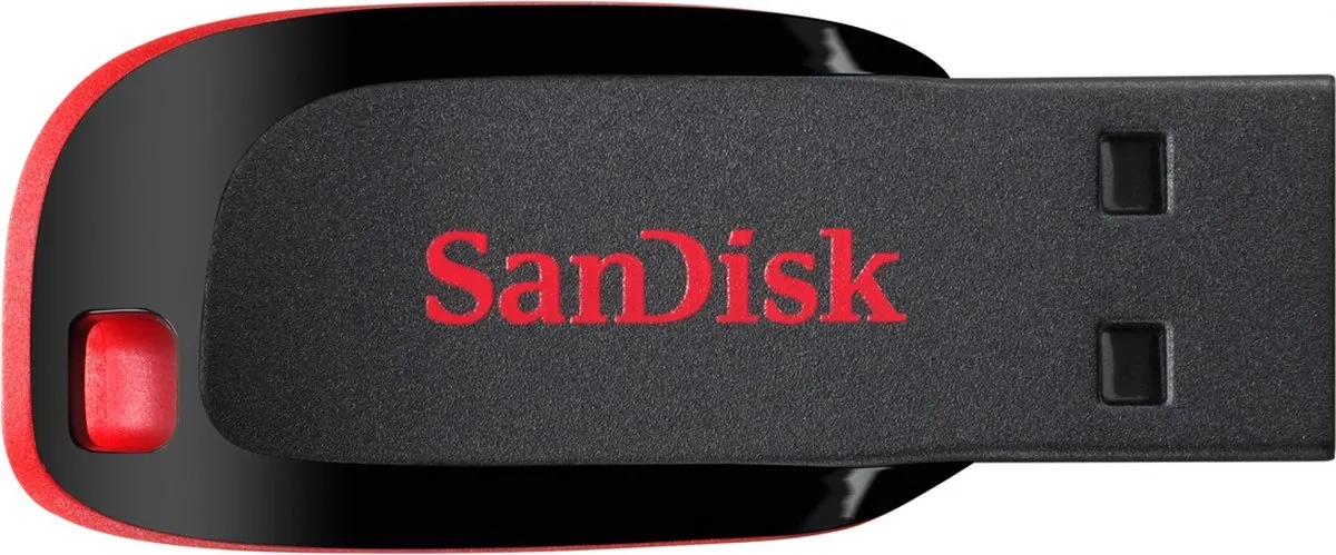 SanDisk Cruzer Blade USB-stick 64GB - Zwart