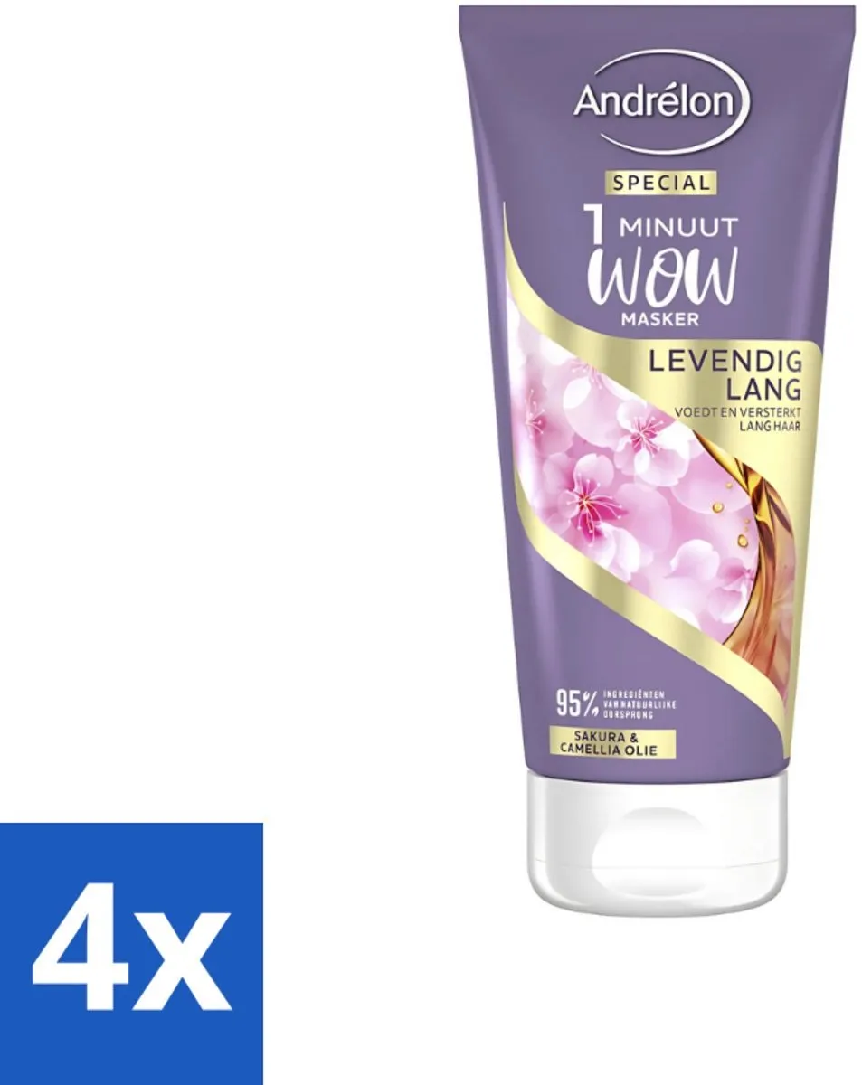 Andrélon WOW Masker Levendig Lang 180ml