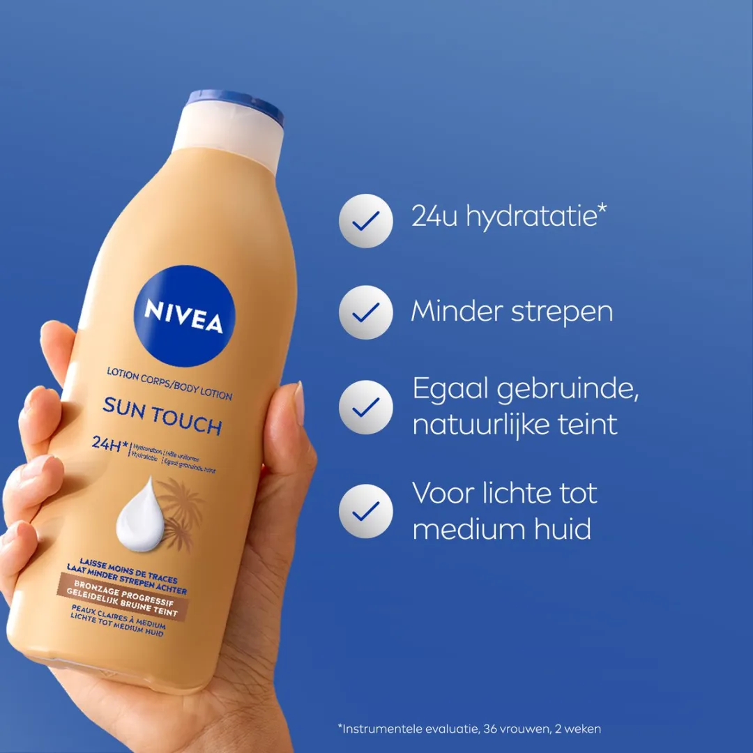 NIVEA Sun Touch Bodylotion 400ml - Bruinen zonder Zon