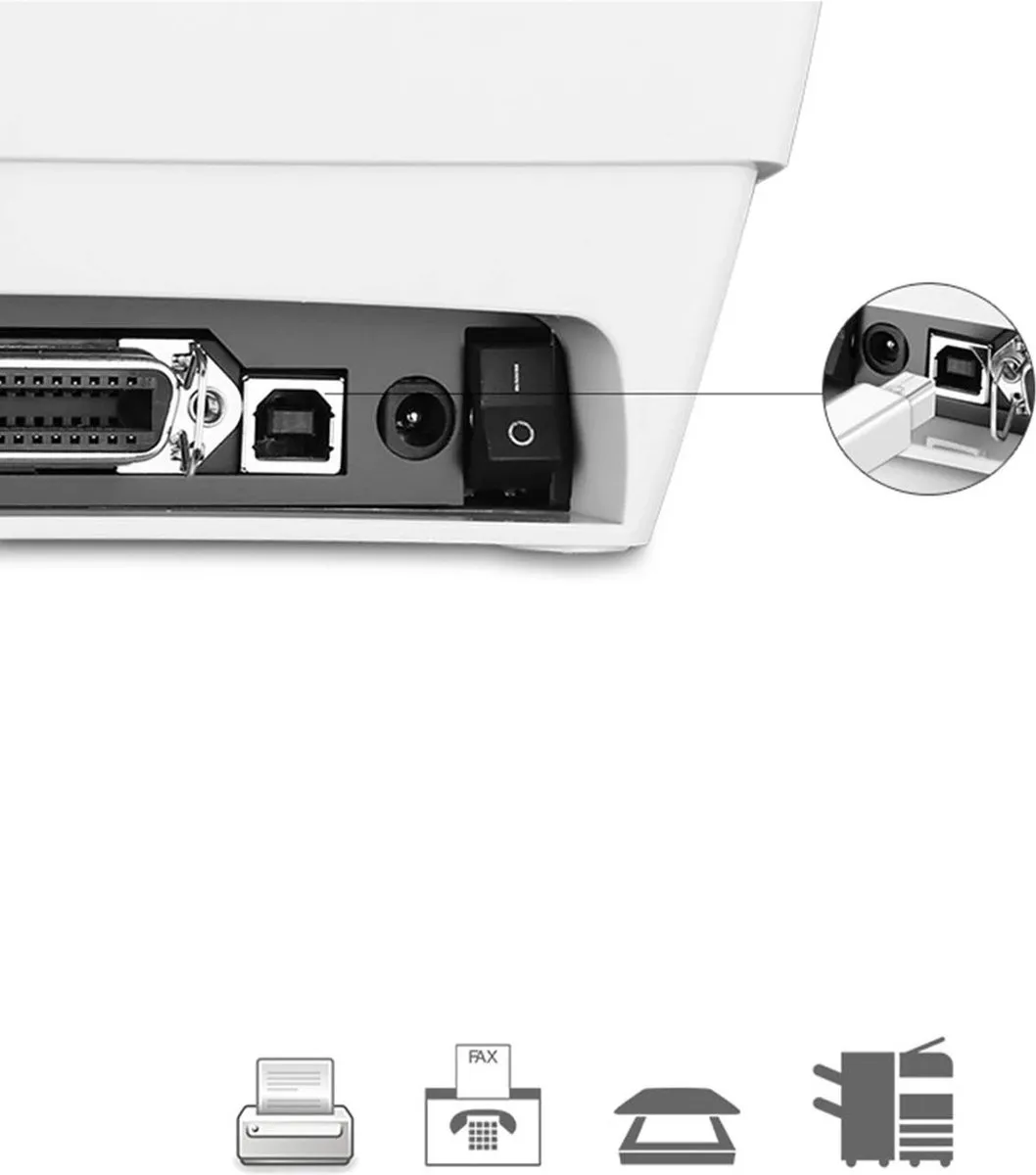 Ugreen Printerkabel USB-C 1.5m - Wit