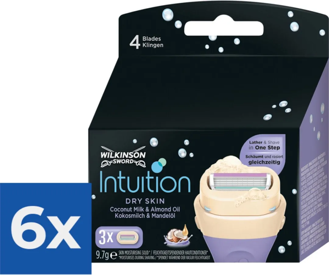 Wilkinson Sword Intuition Mesjes Dry Skin 4 Bladen