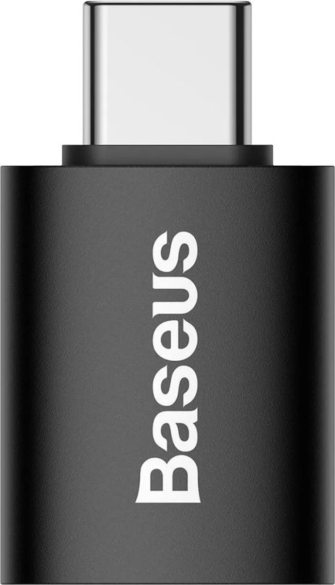 Baseus Ingenuity Series ZJJQ000001 USB-C naar USB-A 3.2 Adapter - Zwart - afbeelding 6 van 6