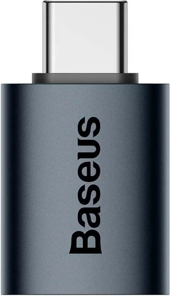 Baseus Ingenuity Series ZJJQ000001 USB-C naar USB-A 3.2 Adapter - Zwart