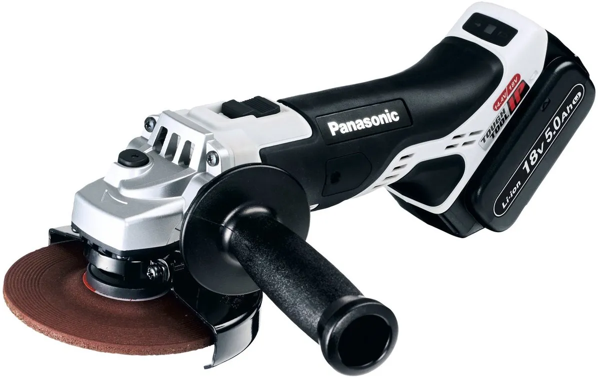 Panasonic EY46A2LJ2G Haakse Slijper 18V - 125mm - 2x 5.0Ah Accu
