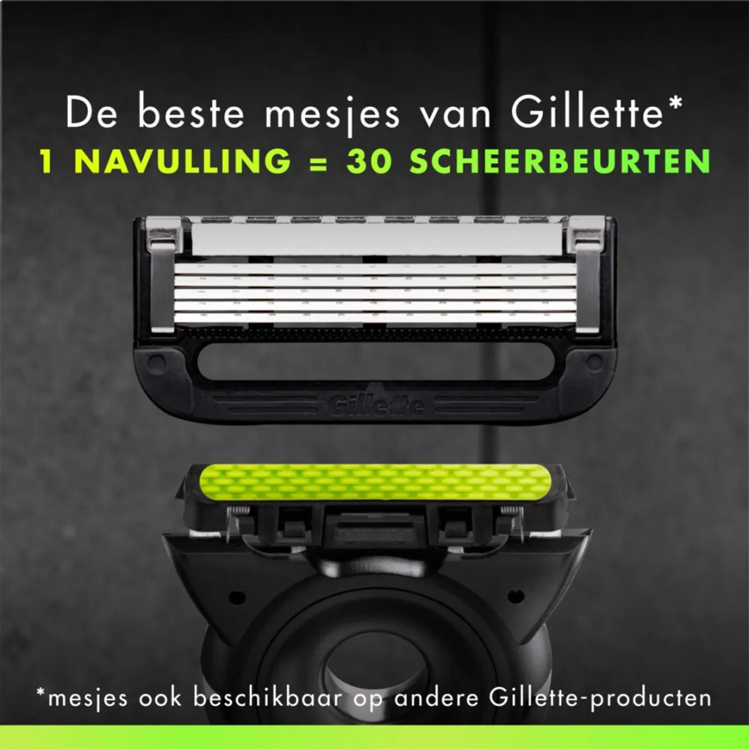 Gillette Labs Scheersysteem Neon Night - 5 Bladen