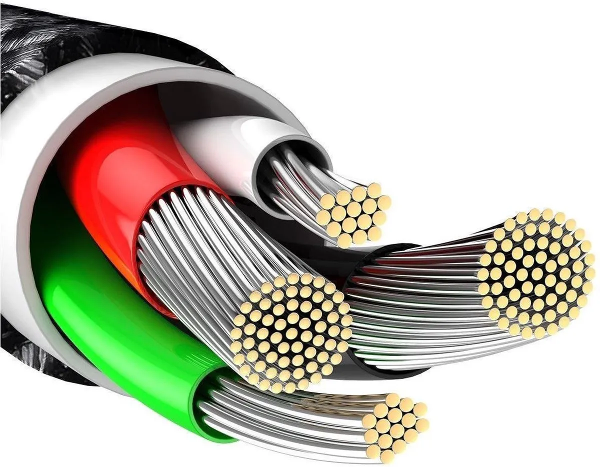 Baseus Tungsten CALWJ-01 USB-Lightningkabel 2,4A - Zwart