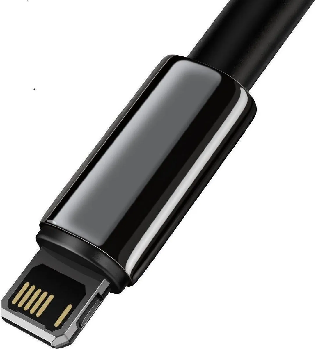 Baseus Tungsten CALWJ-01 USB-Lightningkabel 2,4A - Zwart
